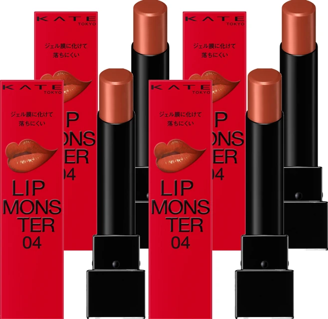케이트 립 몬스터 립스틱, 4개, 04 펌킨 와인 - 쿠팡