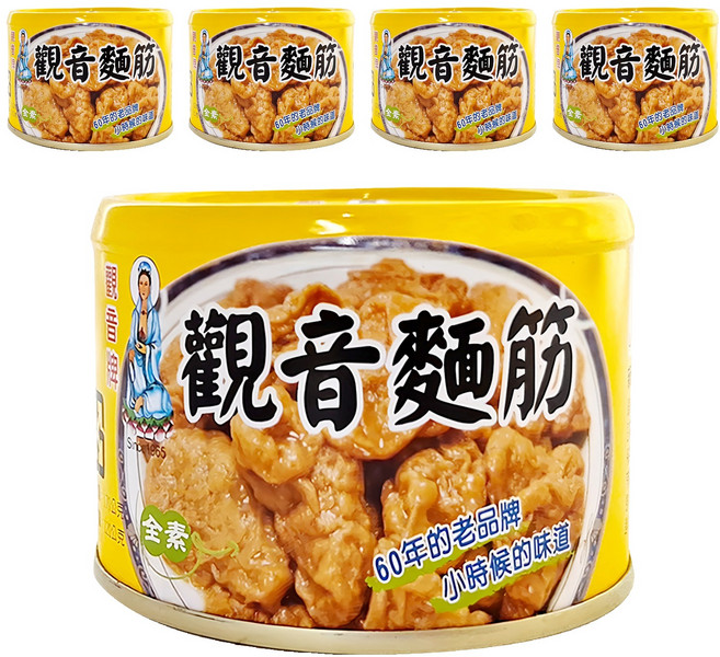 觀音牌 麵筋, 170g, 5罐