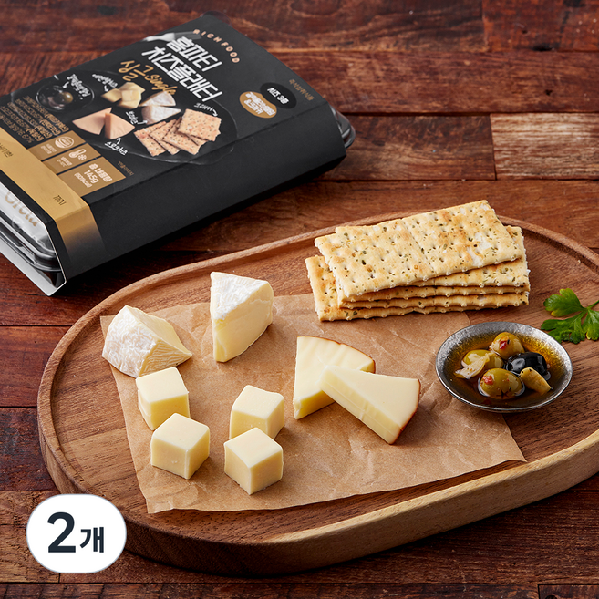 홈파티 치즈 플래터 싱글, 145g, 2개, 1개입