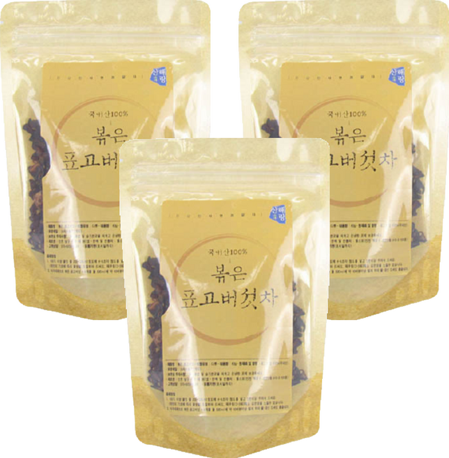 산해랑 볶은 표고버섯차, 60g, 3개, 1개입