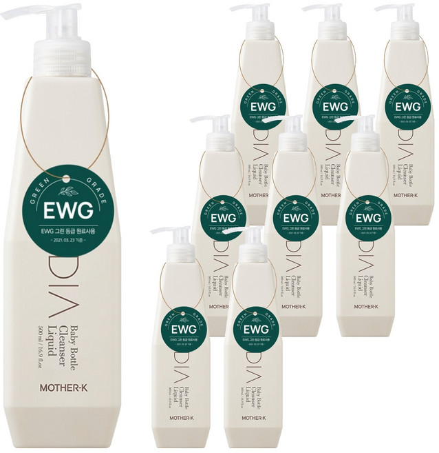 마더케이 디아 젖병 세정제, 500ml, 9개