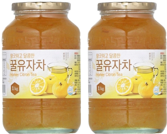逢國食品 韓國蜂蜜柚子茶, 1kg, 1罐, 2罐