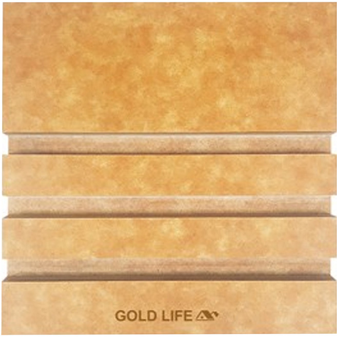 GOLD LIFE 高密度不吸水木纖維砧板架 厚度0.6cm專用 12.2 x 12.2 x 1.2cm, 砧板架, 1個, 原木色