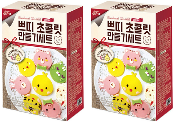 브레드가든 홈베이킹 쁘띠 초콜릿 만들기 세트, 단품, 2세트