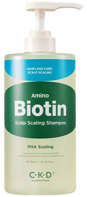 씨케이디 아미노 비오틴 두피 각질 샴푸 그린시트러스향, 750ml, 1개