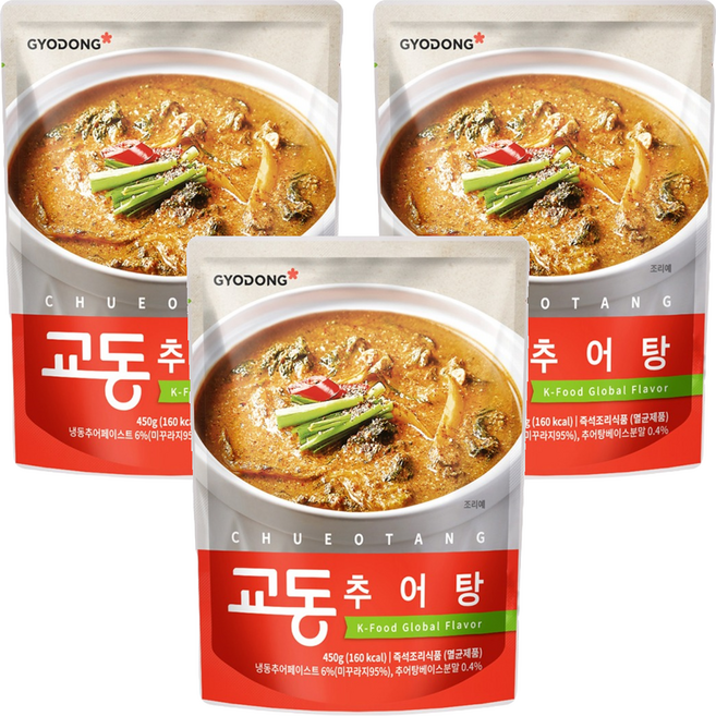 교동식품 추어탕, 450g, 3개