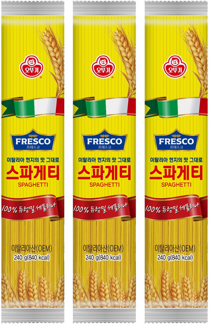 오뚜기프레스코 스파게티, 240g, 3개