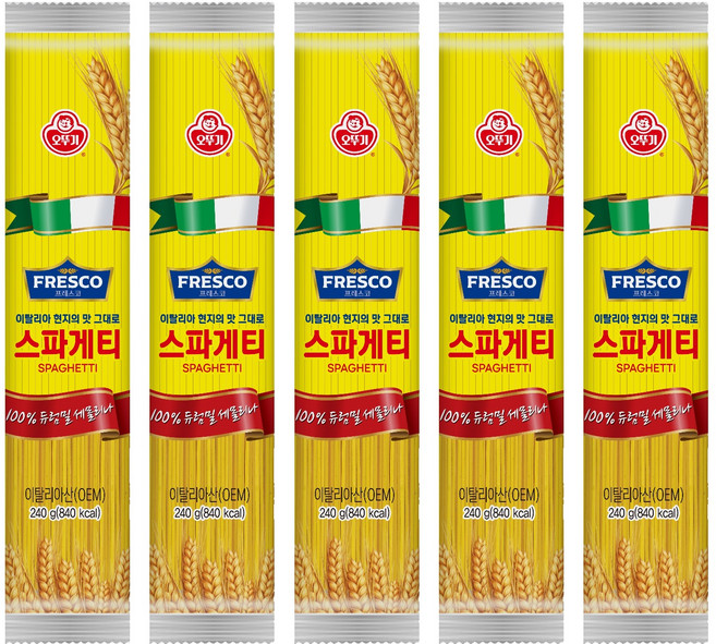 오뚜기프레스코 스파게티, 240g, 5개