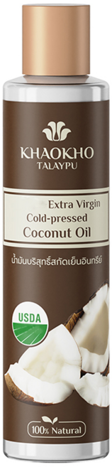 KHAOKHO TALAYPU 特級初榨椰子身體油, 210ml, 1瓶