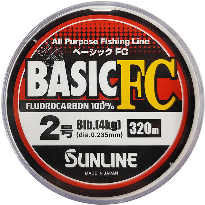 SUNLINE Basic FC 日本製 碳纖線 卡夢 下野正希 前導線 根魚 捲仔 磯釣 池釣 釣魚線 漁線 新版, 銀色, 1個