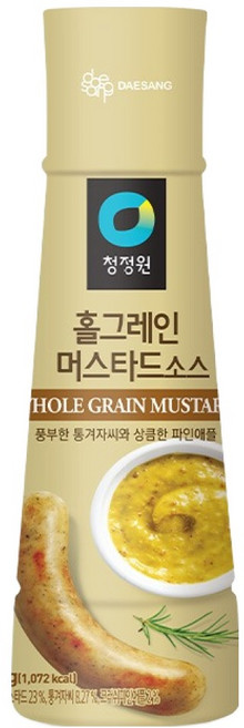 청정원 홀그레인 머스타드소스, 320g, 1개