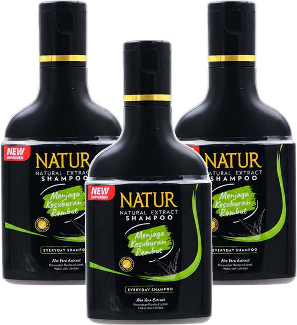 峇里島NATUR 洗髮精 蘆薈, 140ml, 3瓶