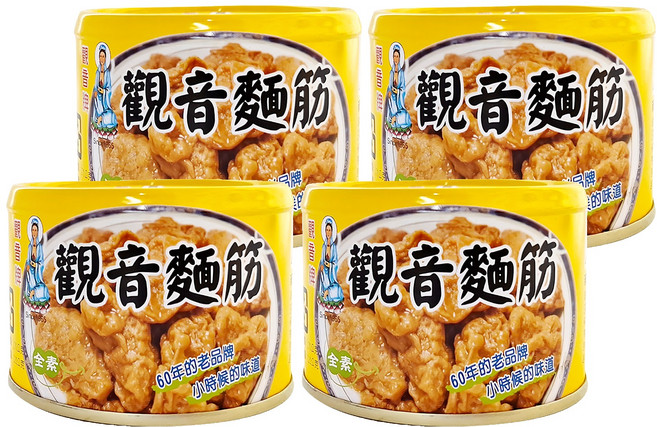 觀音牌 麵筋, 170g, 4罐