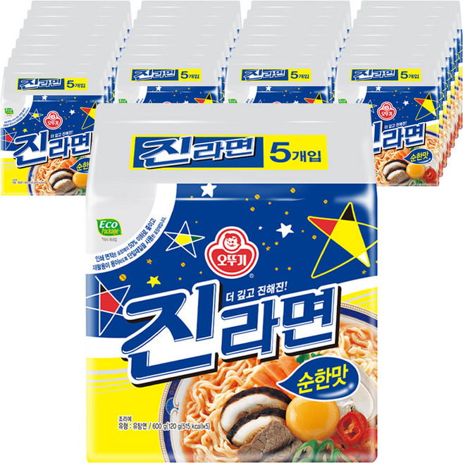 오뚜기 진라면 순한맛 120g, 160개