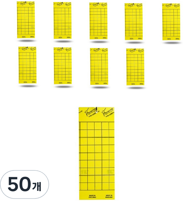 보키니 황색 판형 트랩 10cm x 25cm, 400g, 50개