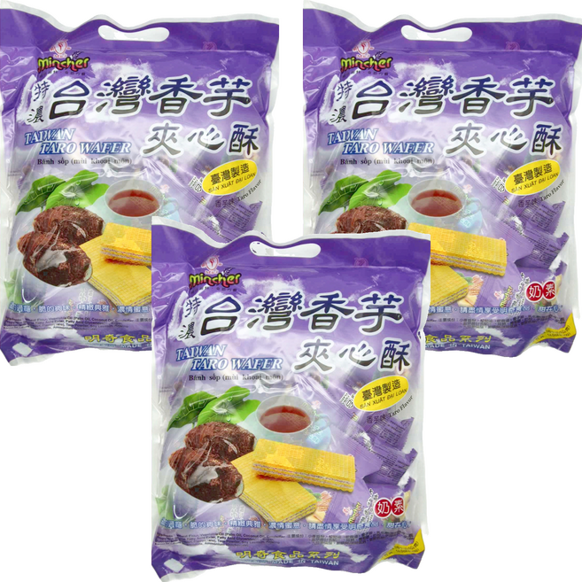 明奇 特濃香芋夾心酥, 400g, 3袋