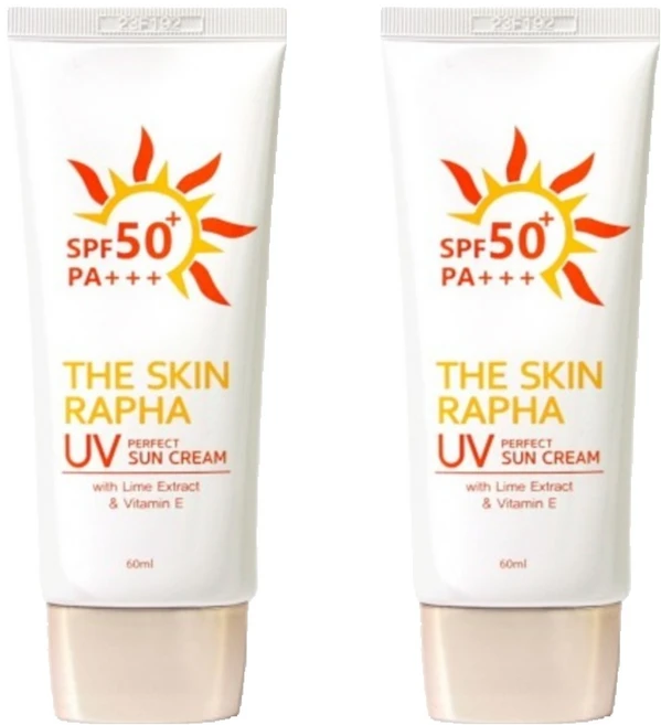 THE SKIN RAPHA UV퍼펙트 썬크림 SPF50+ PA+++, 2개, 60ml - 쿠팡