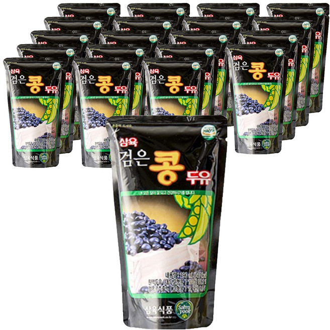 삼육두유 검은콩 두유 파우치, 190ml, 20개