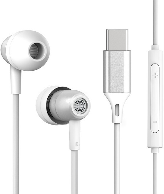 홈플래닛 C타입 커널형 유선 이어폰, EP01KN-WH, 화이트