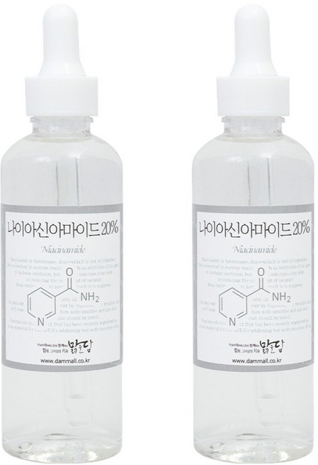 맑을담 나이아신아마이드 20% 원액 앰플, 100ml, 2개