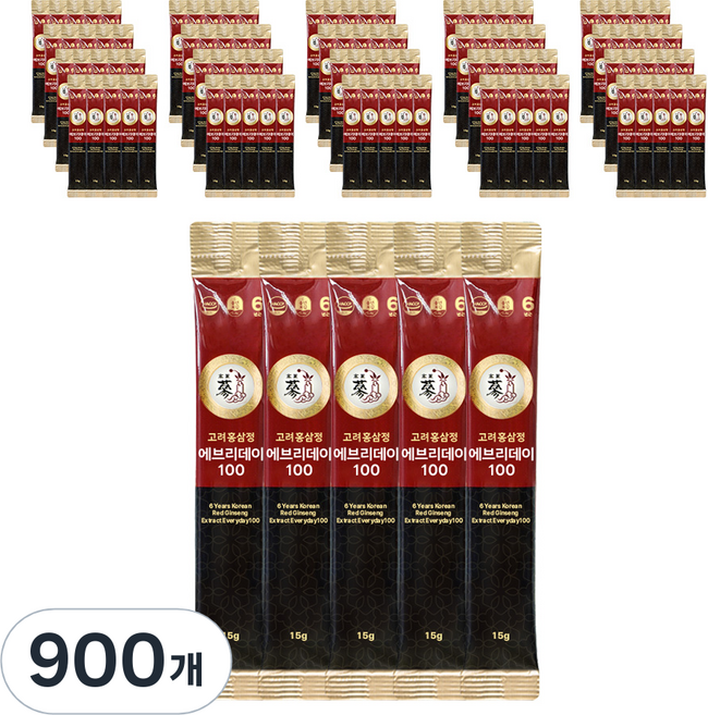 풍년보감 6년근 고려홍삼정 에브리데이100, 15g, 900개