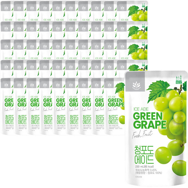 발란스그로우 청포도 에이드, 230ml, 50개