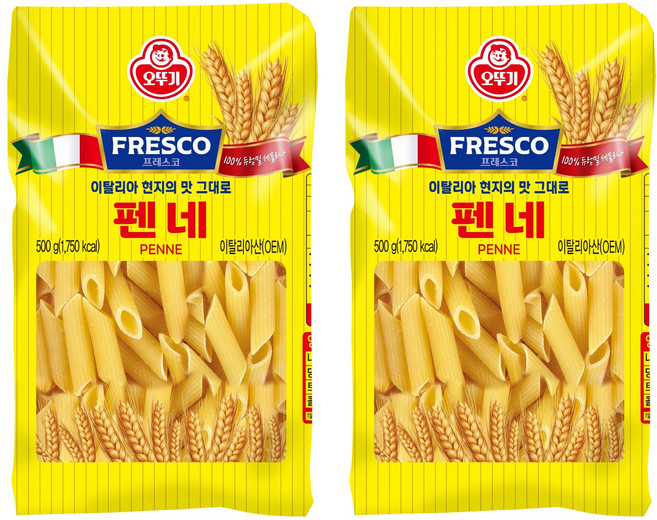 [OUTLET]오뚜기 프레스코 펜네, 500g, 2개