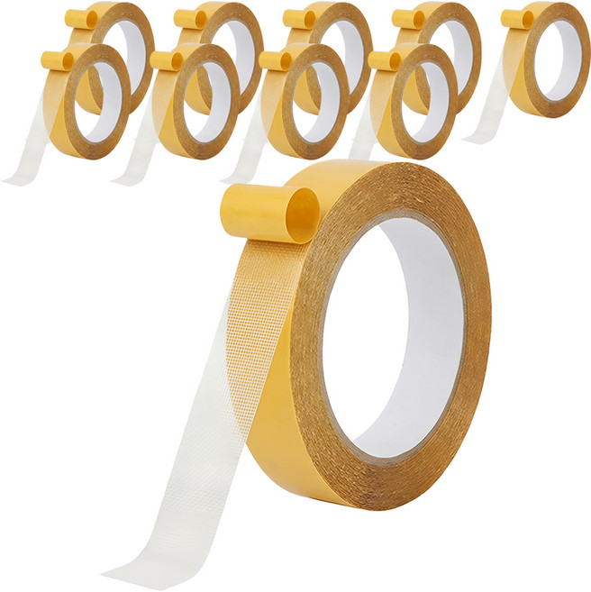 Kumal 超強力無痕網狀雙面膠帶 2cm x 20m, 透明, 10個