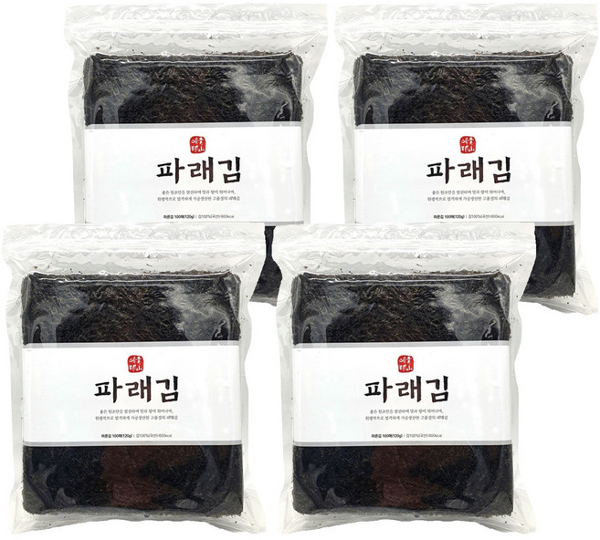 청산에 파래김, 120g, 4개