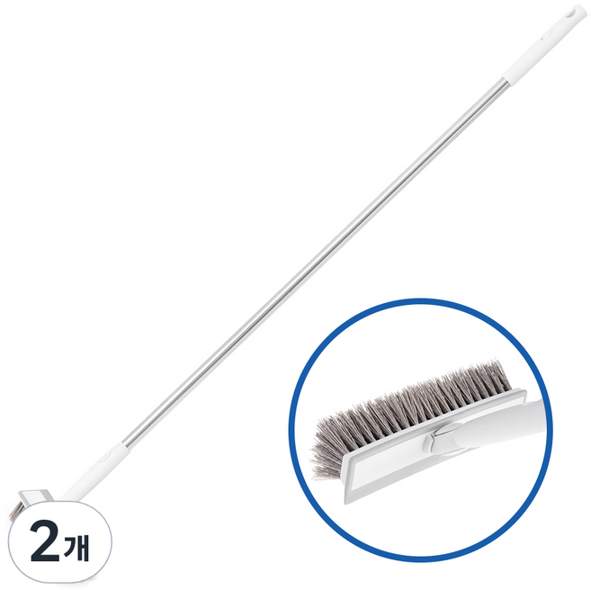 코멧 2 in 1 롱 스탠드 바닥솔, 혼합색상, 2개
