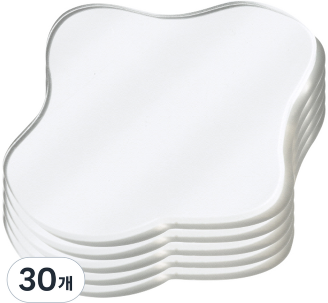ARTEX 感性小物 波浪壓克力杯墊, 30個, 透明