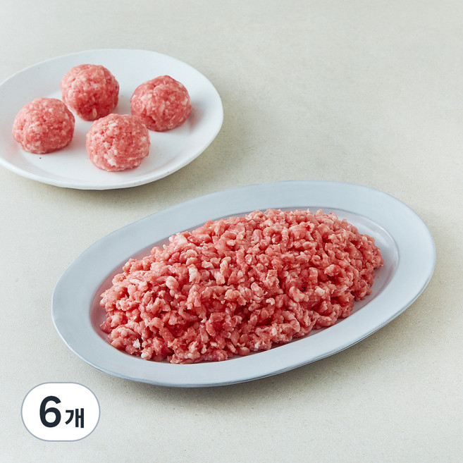 파머스팩 한돈 무항생제 인증 1등급 다짐육 (냉장), 800g, 6개