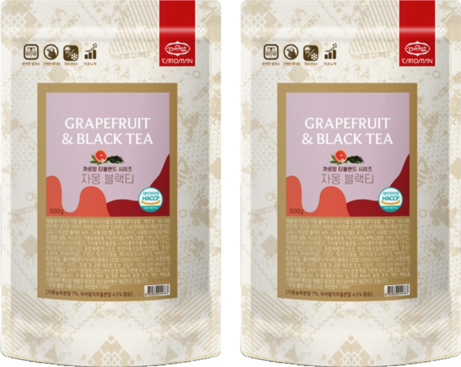 까로망 자몽 블랙티 파우더, 500g, 2개, 1개입