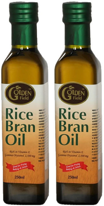 골든필드 100% 현미유, 250ml, 2개