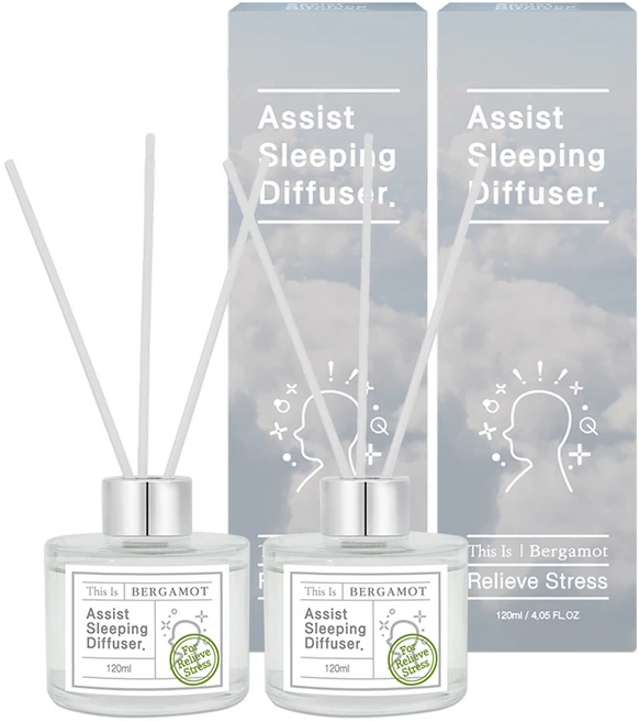 디스이즈명화 어시스트 슬리핑 디퓨저, 02베르가못, 120ml, 2개 - 쿠팡