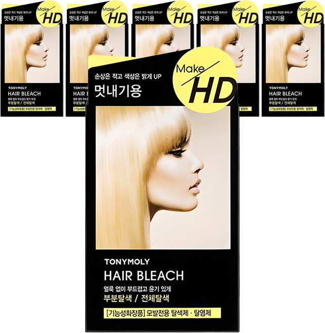 토니모리 메이크 에이치디 헤어블리치 탈색제, 6개