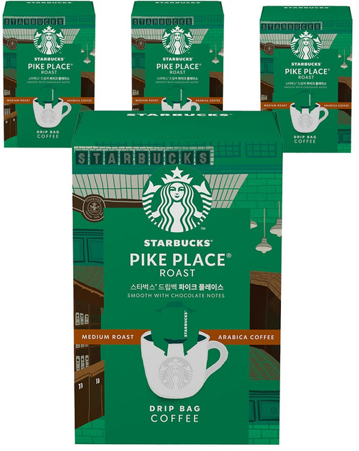 스타벅스 드립백 파이크 플레이스, 9g, 5개입, 4개