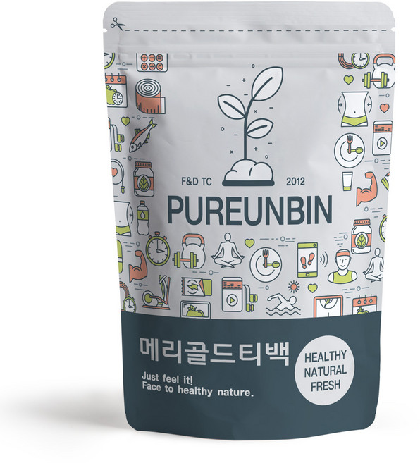 푸른빈 메리골드 꽃잎 차 삼각티백, 1.5g, 50개