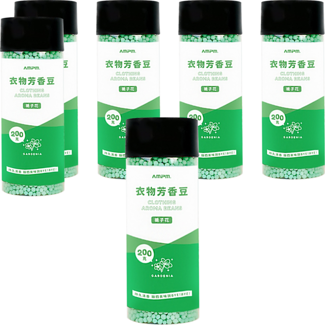AMPM. 衣物芳香豆 栀子花, 200g, 6個