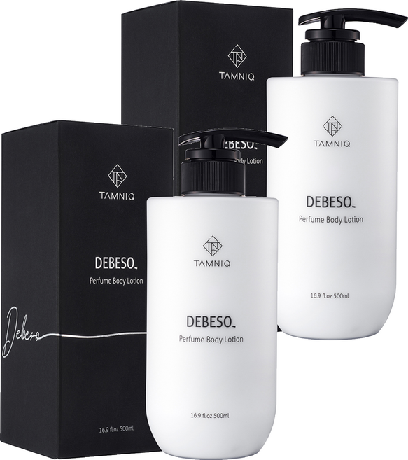 탐니크 퍼퓸 고보습 바디로션 디베쏘 머스크향, 500ml, 2개