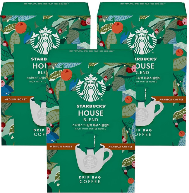 STARBUCKS 星巴克 濾掛式 家常綜合咖啡, 9g, 5入, 3個