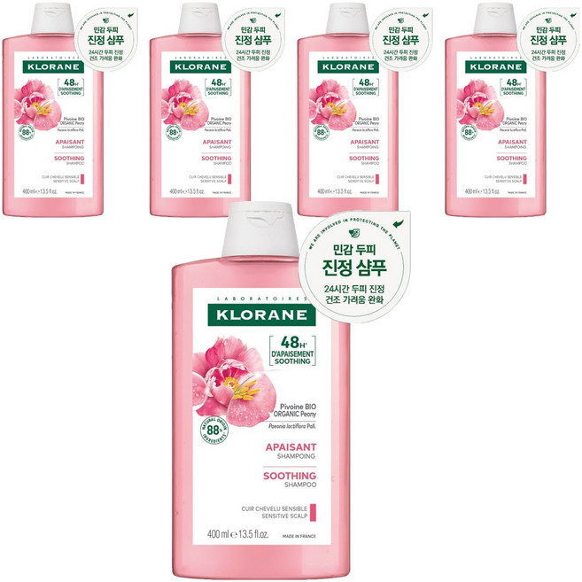 클로란 피오니 샴푸 프림로즈향, 400ml, 5개