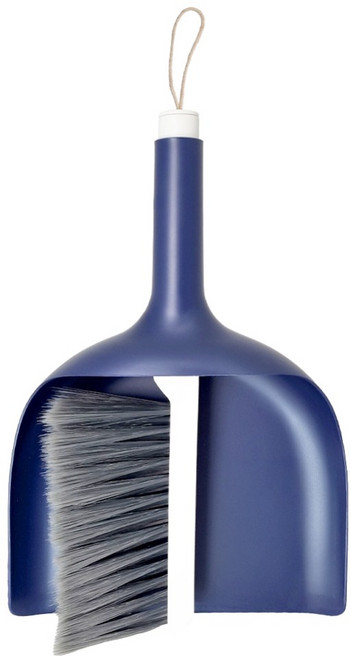데일드 엘리트 미니 빗자루 + 쓰레받이 세트, 네이비, 1세트