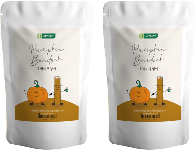 자연지인 호박이우엉이, 2개, 20개입, 2g