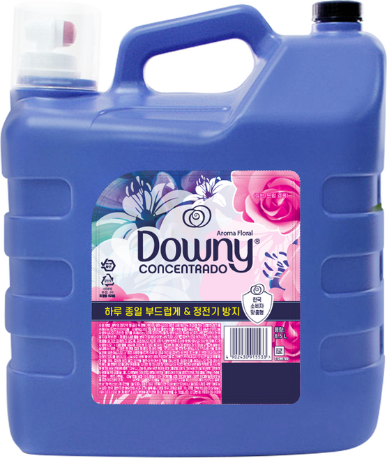 다우니 고농축 섬유유연제 아로마플로럴 본품, 8.5L, 1개