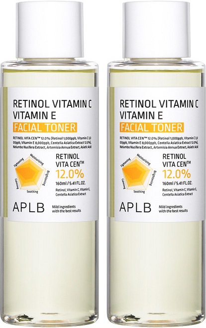 APLB 레티놀 비타민C 비타민E 페이셜 토너, 2개, 160ml