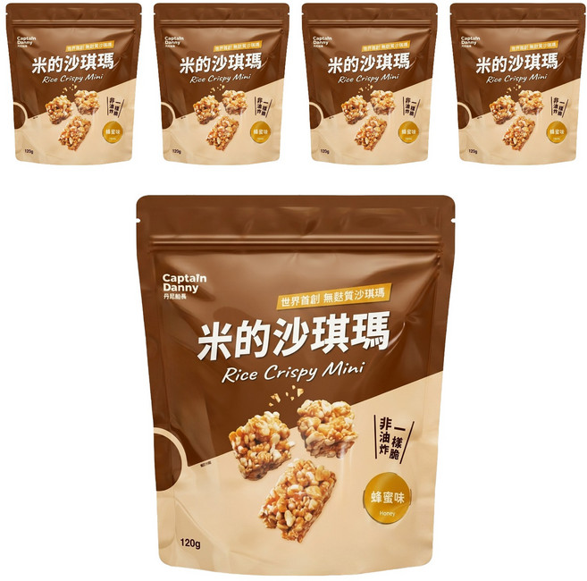 Captain Danny 丹尼船長 米的沙琪瑪 蜂蜜味, 5包, 120g