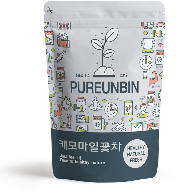 푸른빈 캐모마일 꽃잎 차, 80g, 1개입, 1개