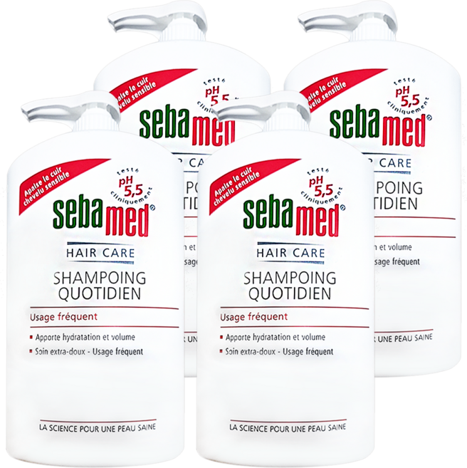 sebamed 施巴 溫和洗髮乳, 1L, 4瓶