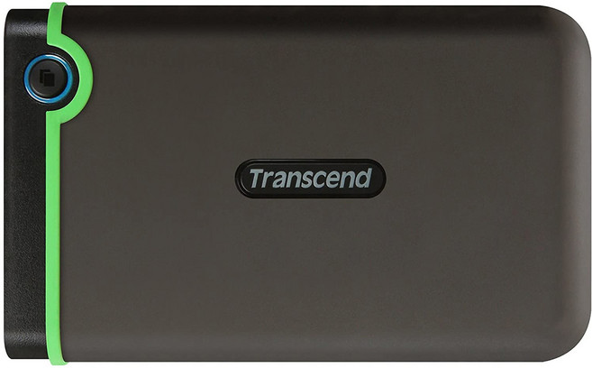 Transcend 創見 StoreJet® 25M3 2TB USB 3.1 外接式硬碟 優越抗震保護 快速傳輸 單鍵備份, StoreJet 25M3, 1個, 鐵灰色